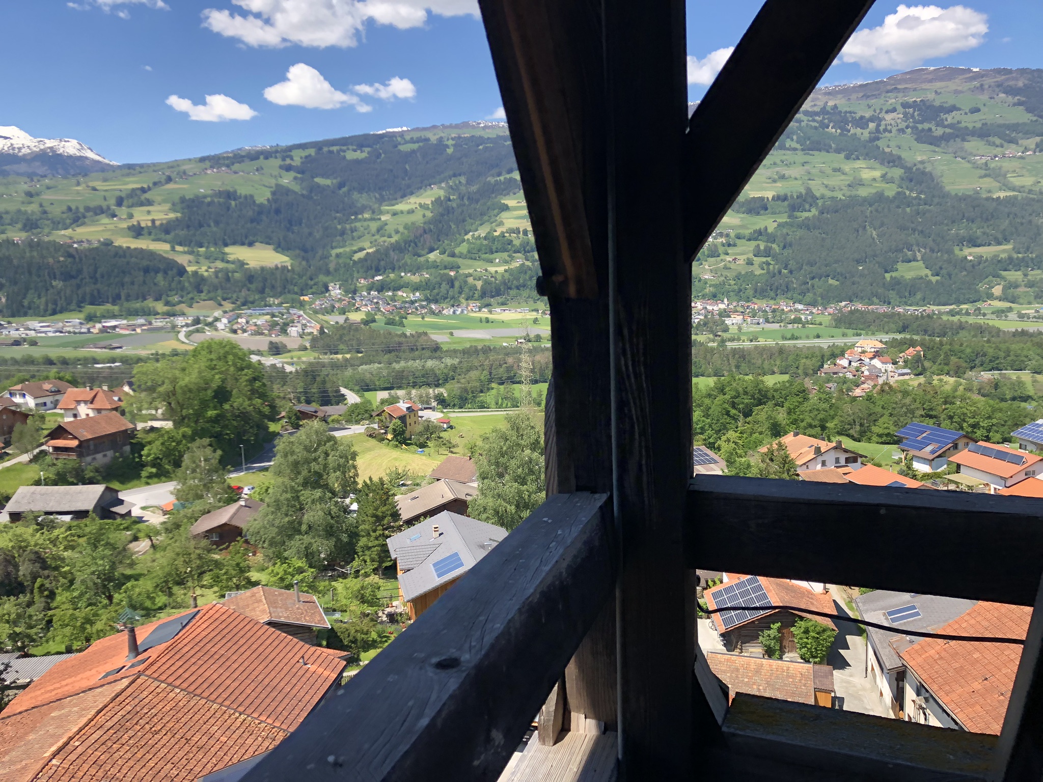 Kirchturm Scharans & Ausblick