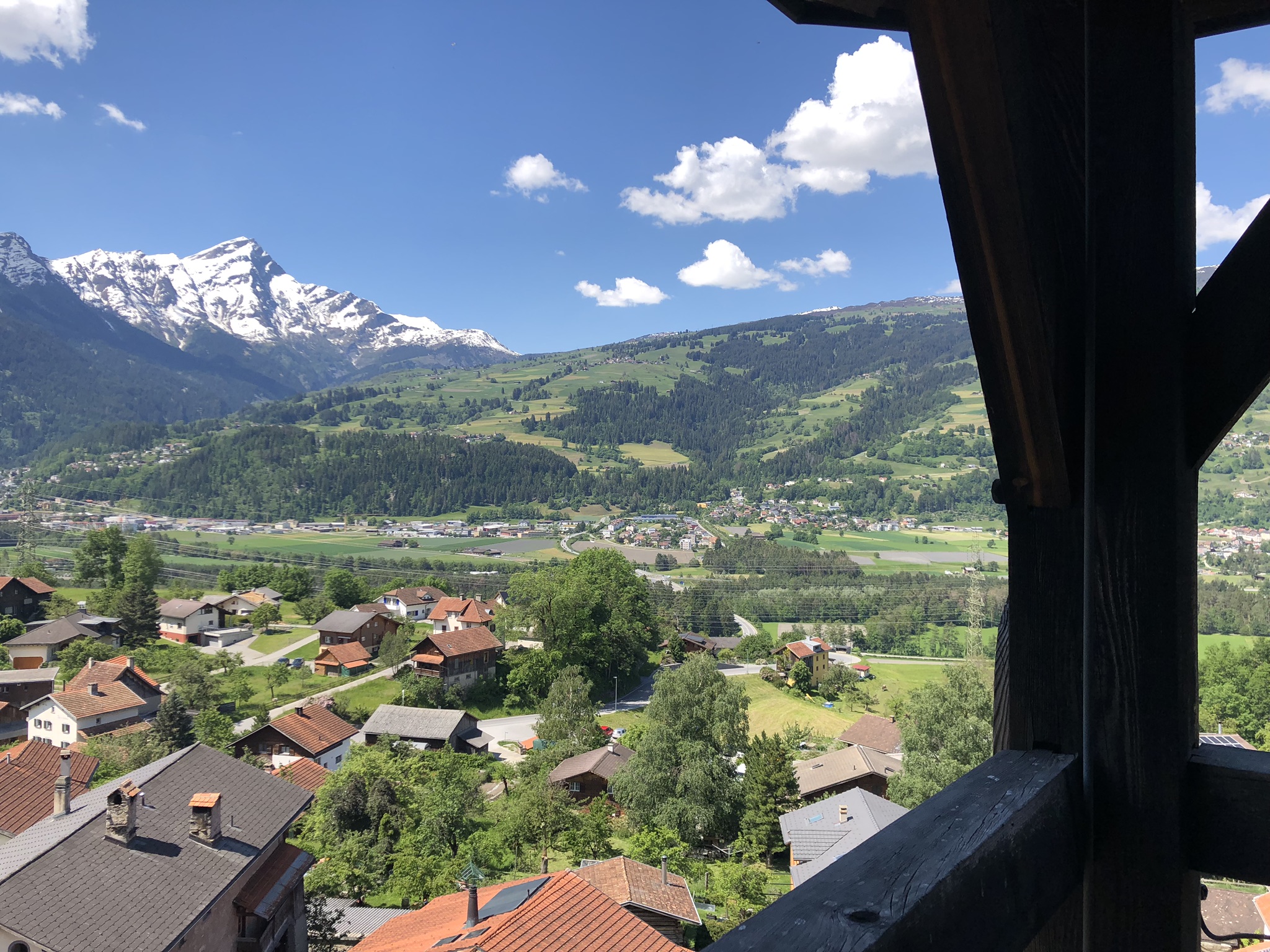 Kirchturm Scharans & Ausblick