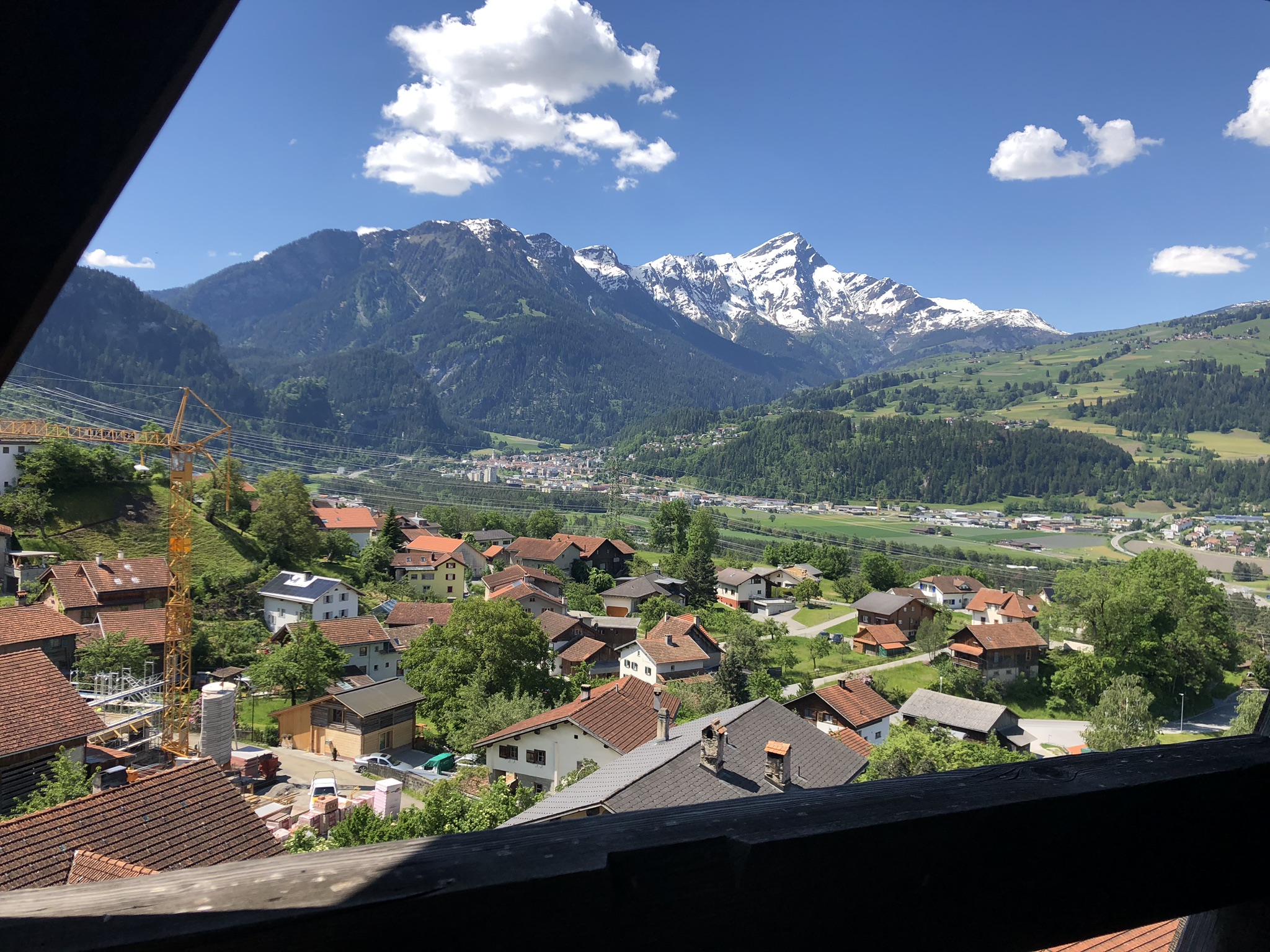 Kirchturm Scharans & Ausblick