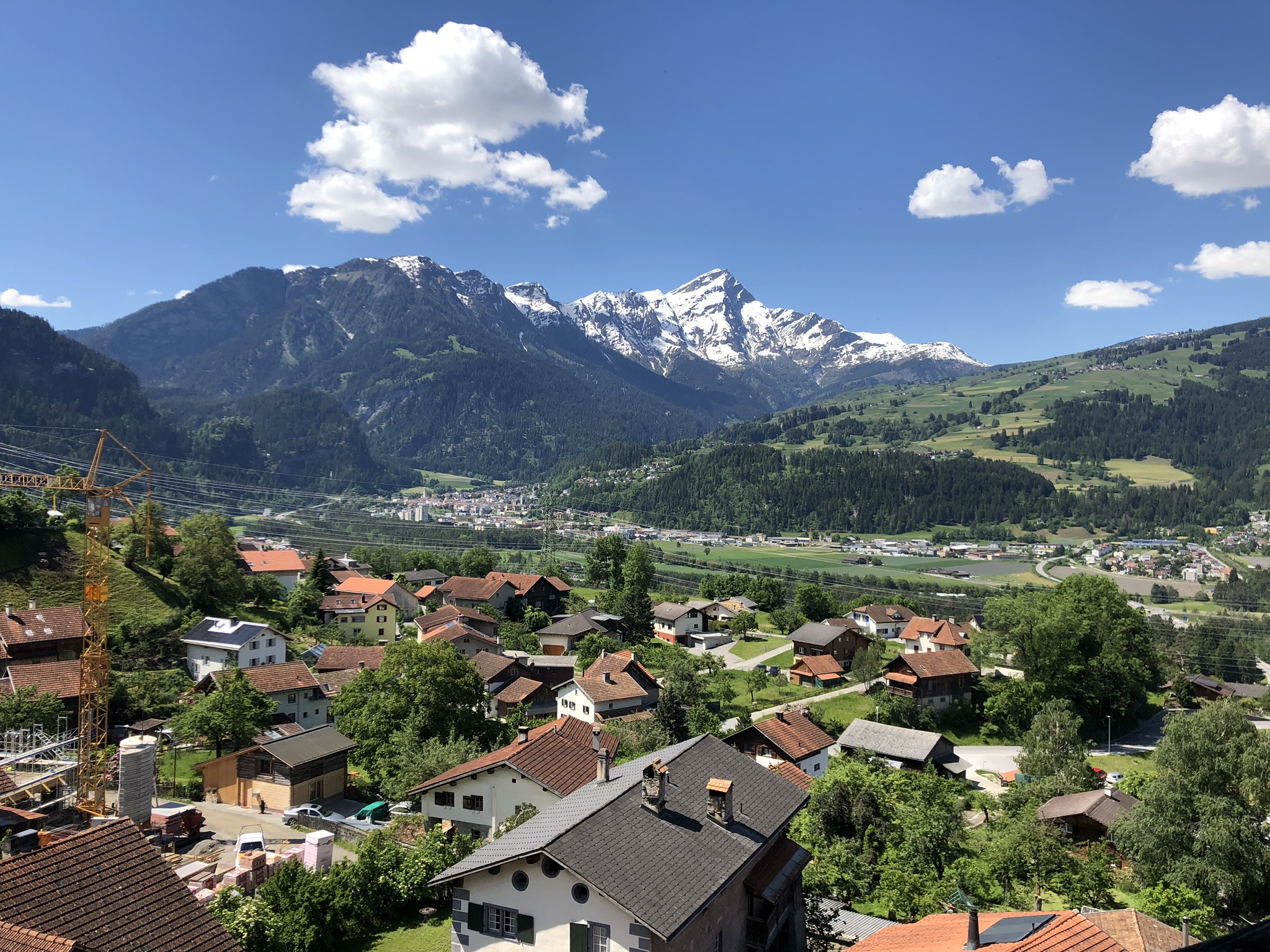 Kirchturm Scharans & Ausblick