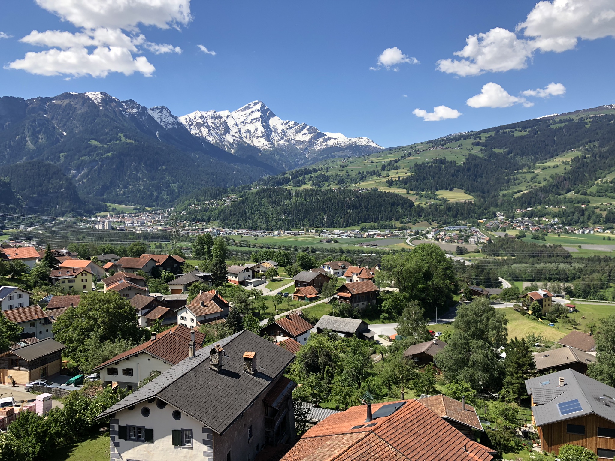 Kirchturm Scharans & Ausblick