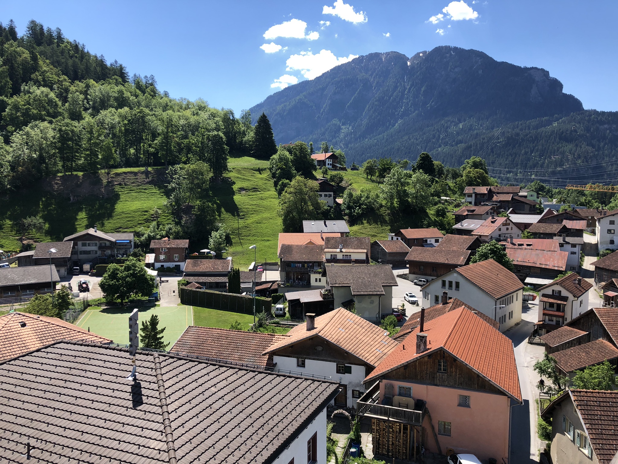 Kirchturm Scharans & Ausblick