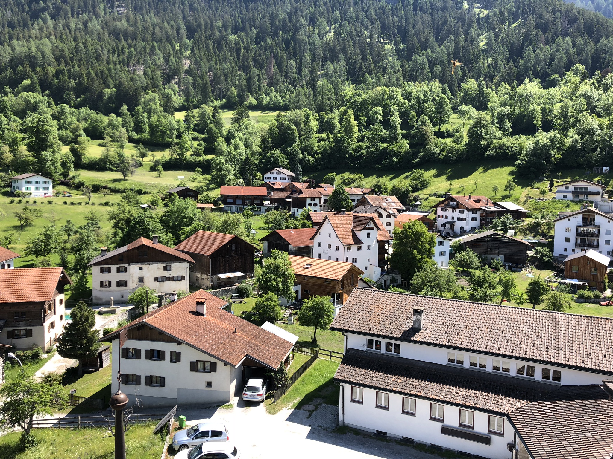 Kirchturm Scharans & Ausblick