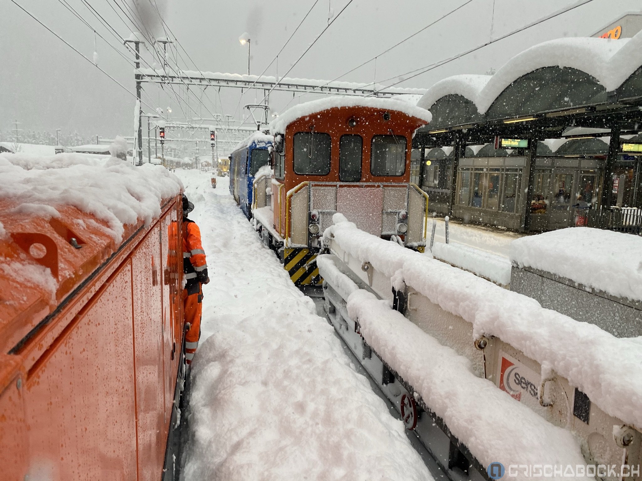 Schneefall Januar 2021