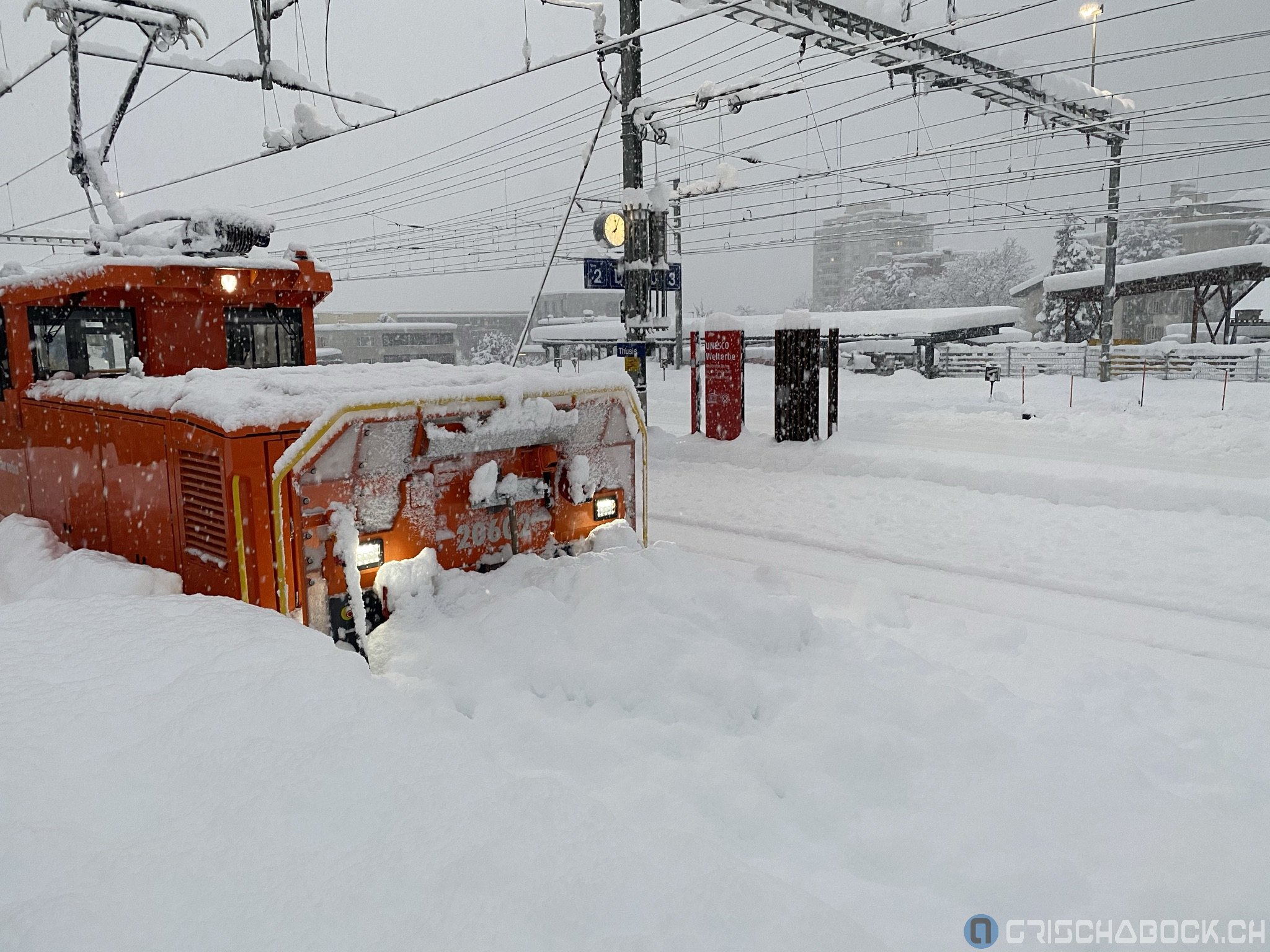 Schneefall Januar 2021